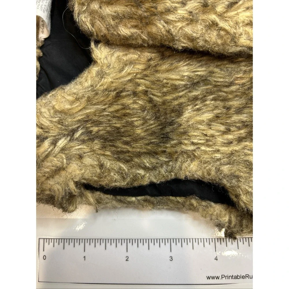 Faux Fur Vest 18 Month‎ Girl's Brown With Black Lining, Viking Ren Faire Baby